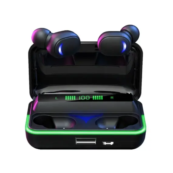 Best top high quality tws e10 game earbuds bass waterproof noise cancelling custom true wireless smart earbuds with powerbank